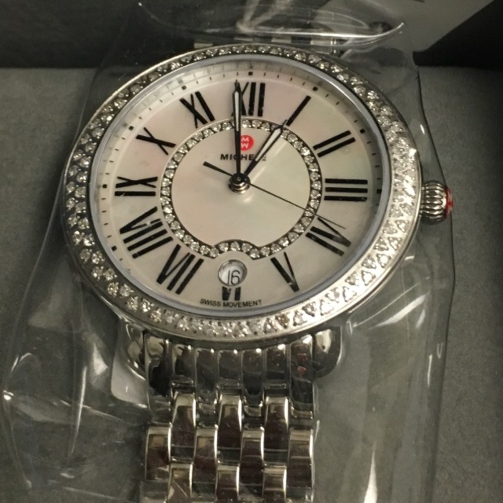 Michelle Serein diamond watch and bracelet